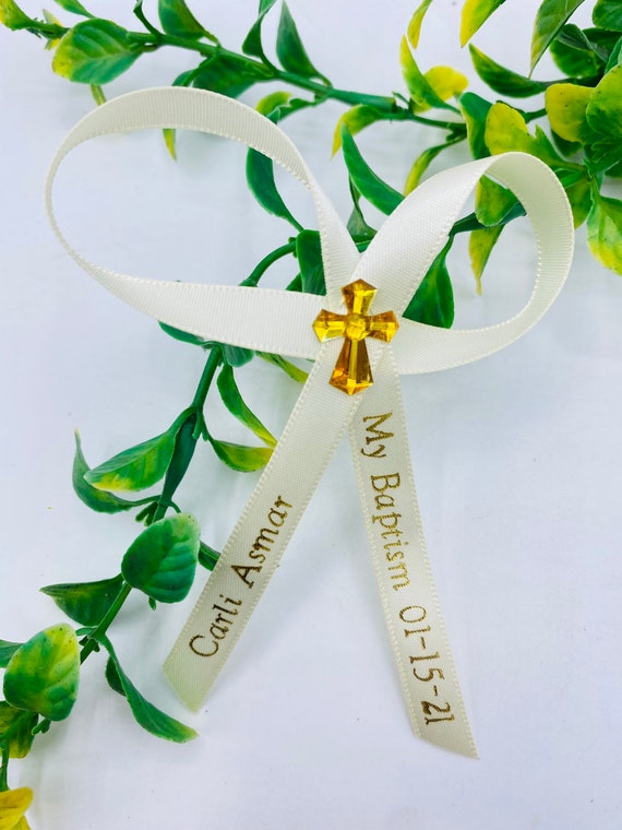 100 50 48 24pcs Personalized Ribbons baptism Listones Grabados