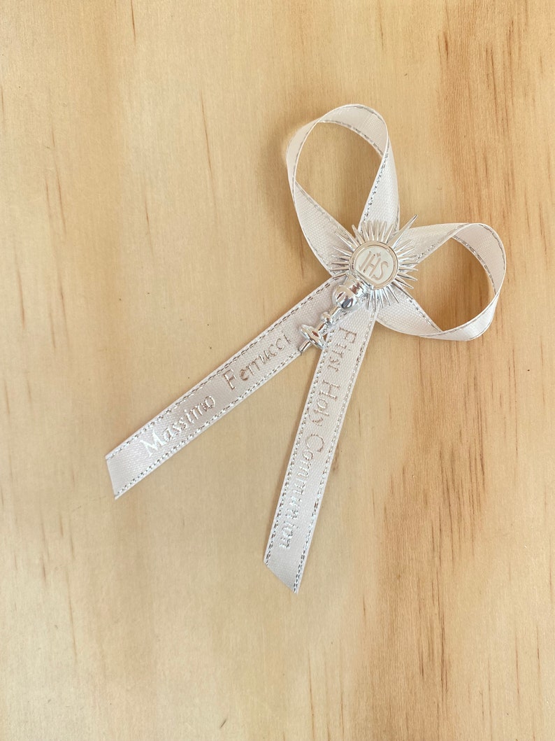 Personalized First Holy Communion Ribbons: Baptism, Confirmation Favors ...