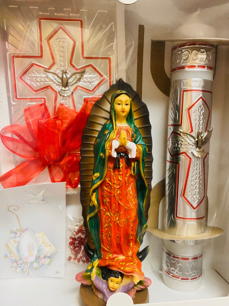 Red Confirmation sets,velas para Confirmacion de nino o nina velas rojas de confirmaci\u00f3n ENGLISH set