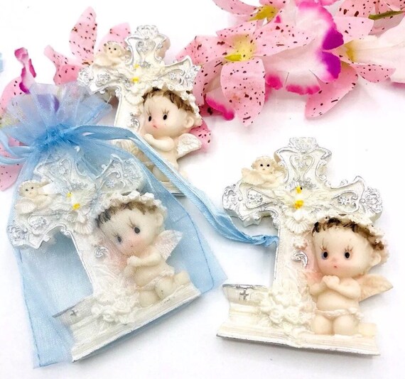 24-Baptism Favors Recuerdos Para Bautizó Ceramic W//Magnet Primera Comunión