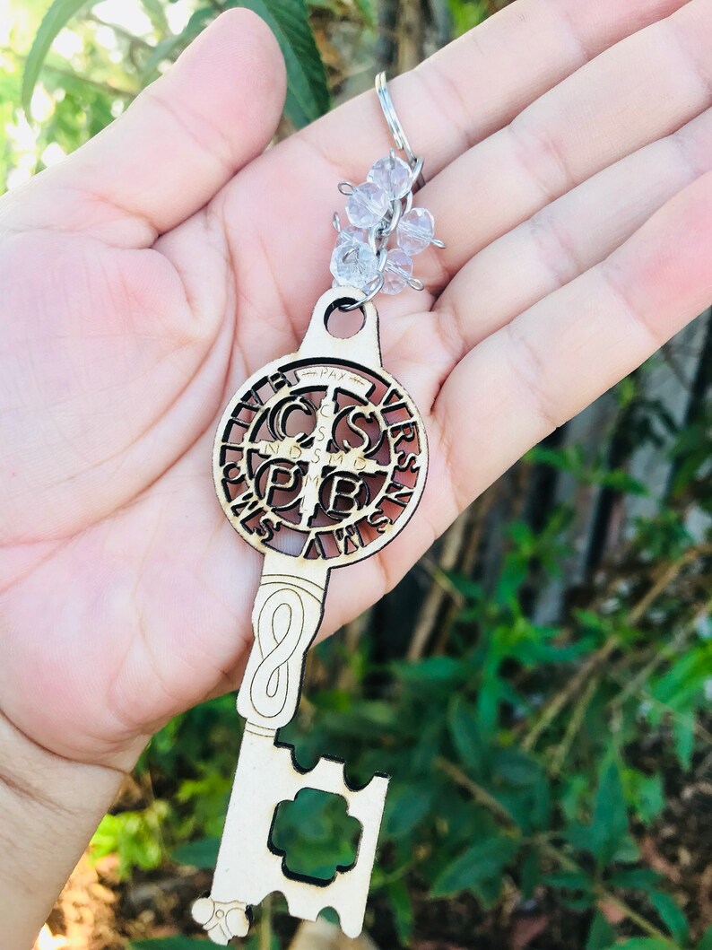 12pcs Recuerdos de boda Recuerdos para bautizoprimera comuni\u00f3n wood keychain ringbaptism favors 12pcs