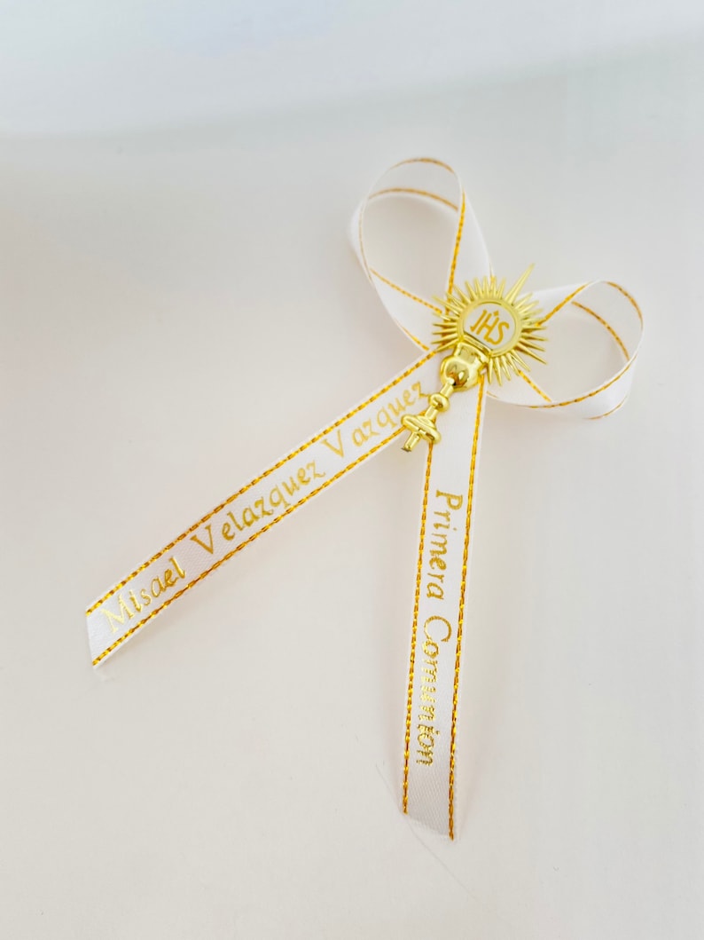 Personalized Baptism Ribbon Favors: First Communion, Confirmation - Etsy