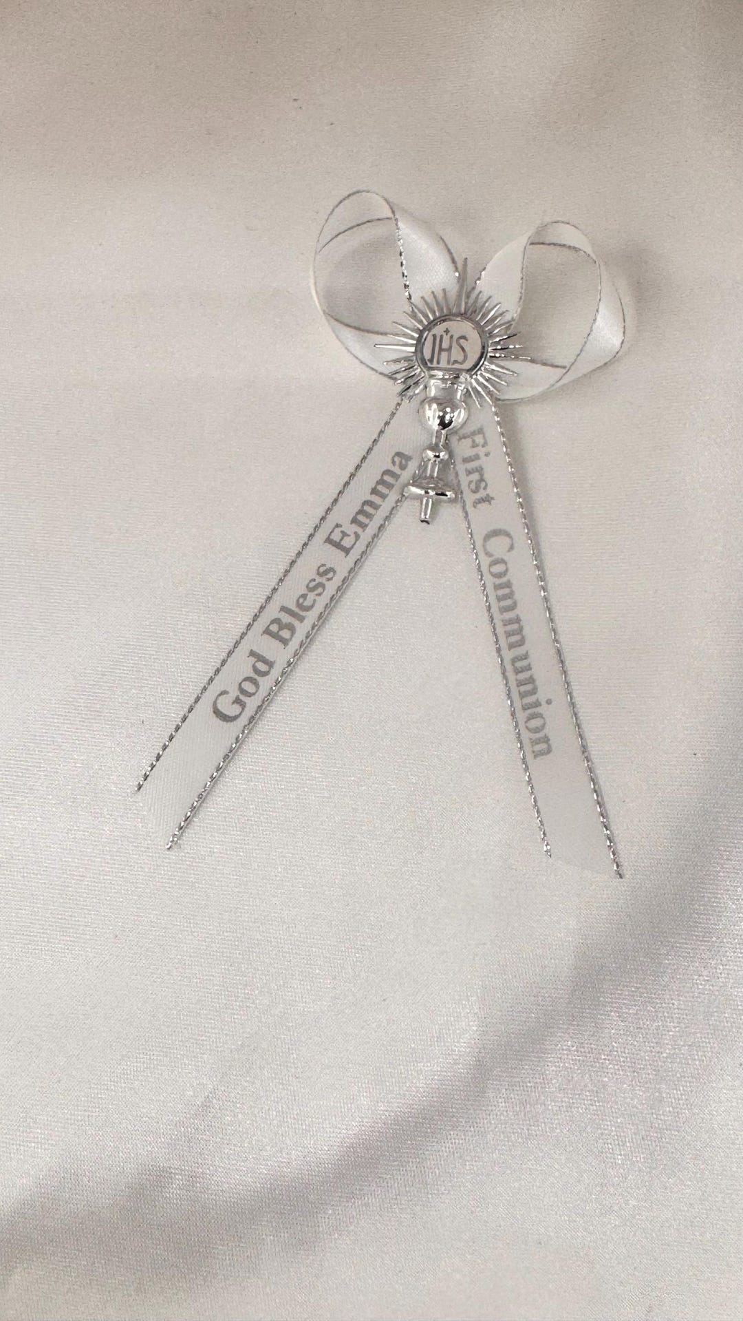 Personalized First Holy Communion Ribbons: Baptism, Confirmation Favors ...