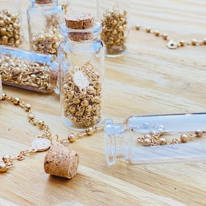 36-24-12pcs baptism favors first communion favors boys/girls gold rosaries in glass bottle Recuerdos para bautizo Funeral FREE WHITE BAGS