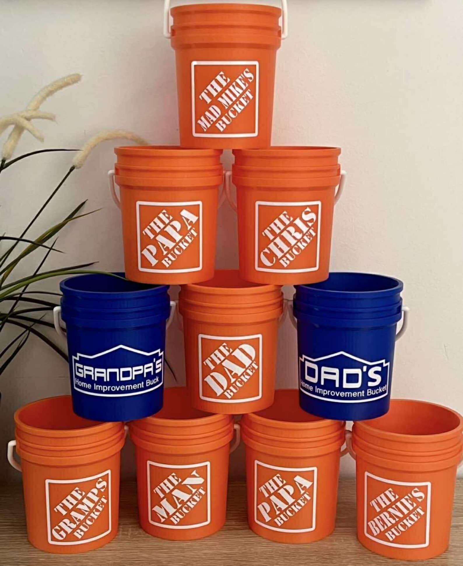 Personalized Mini Tool Bucket Father's Day Gift | Snacks, Screwdriver ...