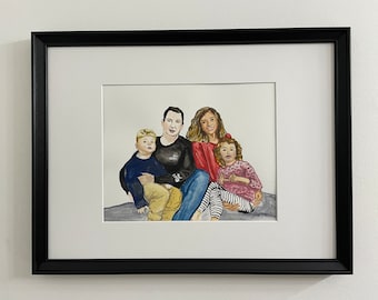 Painted Family Portraits (Watercolor)