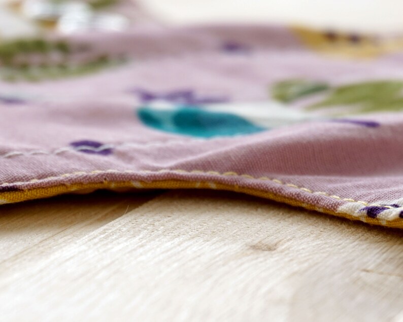 15,5 Cm 6'' Organic Panty Liners Set of 3, 5 or 7, Reusable Cloth