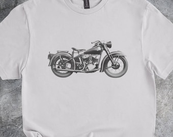 Classic Motorcycle Graphic Shirt Retro Bike Rider Tshirt Cool Biker Tee