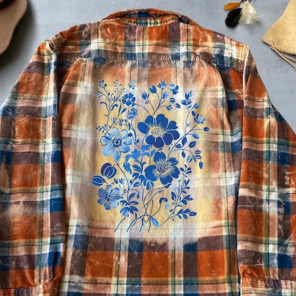 Plaid Print Loose Vintage Shirt (Extended Sizes)(Other Colors)
