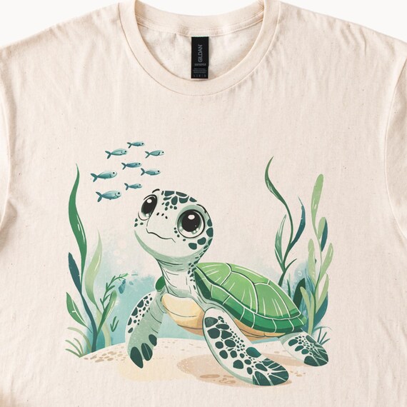 かわいいウミガメTシャツ 海洋動物愛好家向けTシャツ グラフィック