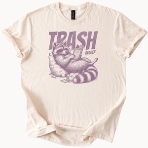 Trash Reader Raccoon TShirt Funny Animal Lover Tee Gift