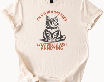 Lustiges Katzen-Grafik-T-Shirt für Frauen Männer | Sarkastisches Kätzchen T-Shirt Geschenk