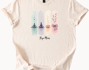 Yoga-Mama-T-Shirt mit Meditations-Lotusblumen-Motiv – das perfekte Zen-Geschenk für sie