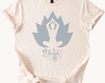 Lotus Yoga Pose T-shirt Namaste Meditatie T-shirt Zen Cadeau
