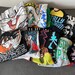 pop culture mystery box, tshirt thrift clothing, adult T shirts,styled bundle vintage style Thrift graphic cartoon, movies, bands, Tv, anime 
