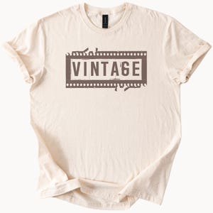 Retro Film Streifen Grafik T-Shirt Film-Liebhaber-Shirt