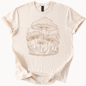 Wild Mushroom Foraging Tee Woodland Fungi Forestcore Cottagecore Nature Lover Shirt Outdoorsy Mycologist Gift