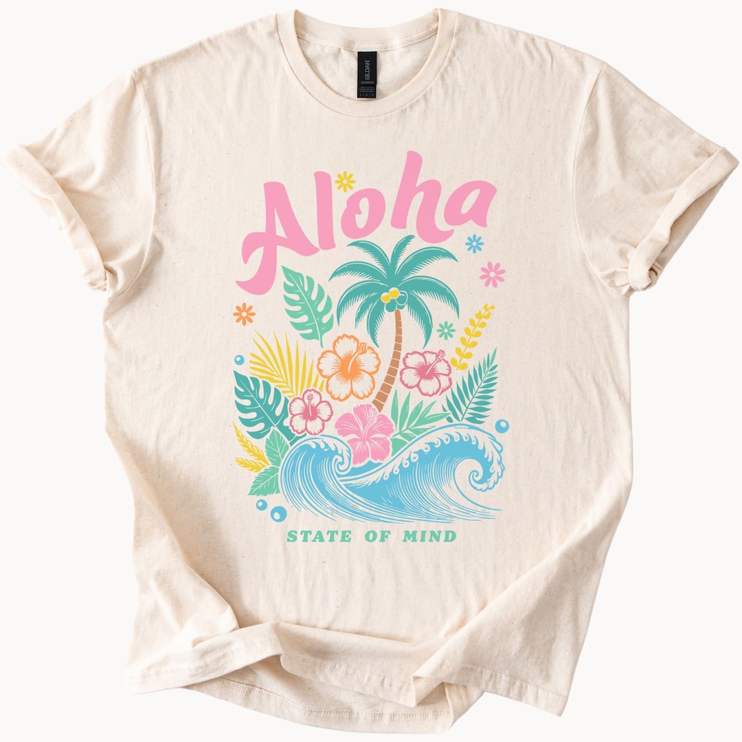 アロハ・ステート・オブ・マインドTシャツ トロピカルパームツリー