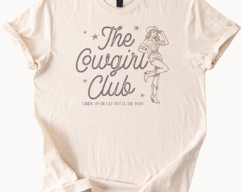 The Cowgirl Club T-shirt T-shirt graphique western T-shirt country style Giddy Up