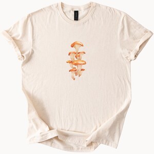 Forest Fungi T Shirt Wild Mushroom Tee Nature Lover Gift Mycology Inspired Apparel Unique Graphic Top