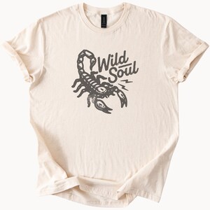 Scorpion Wild Soul Graphic Tee Unisex T Shirt Boho Western Desert Animal Top