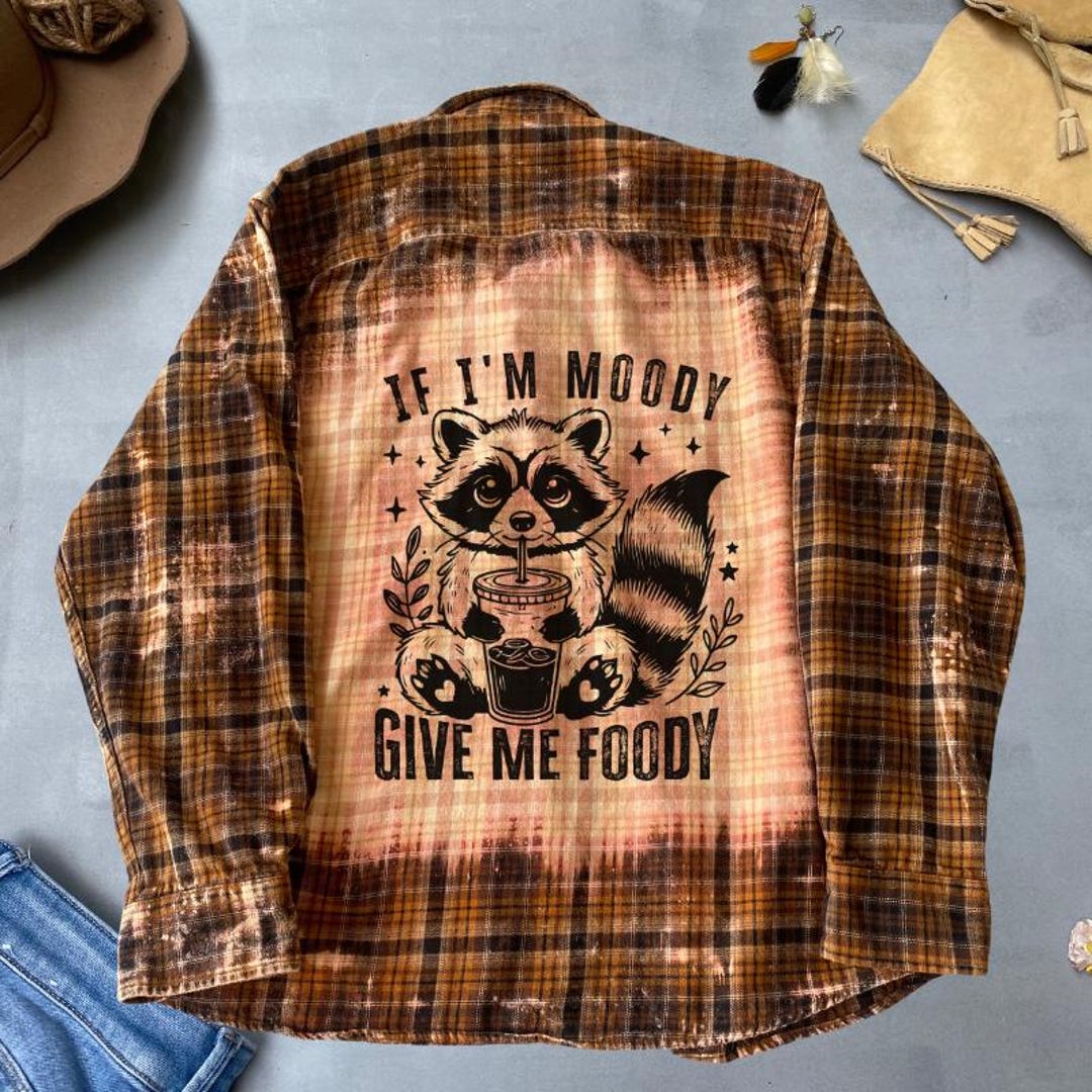 Spoogy the Raccoon button down shirt
