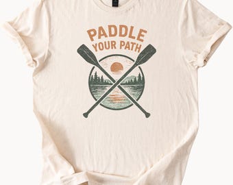 Koszulka Paddle Your Path Canoe Kayak Wioślarstwo Na zewnątrz Natura Koszulka