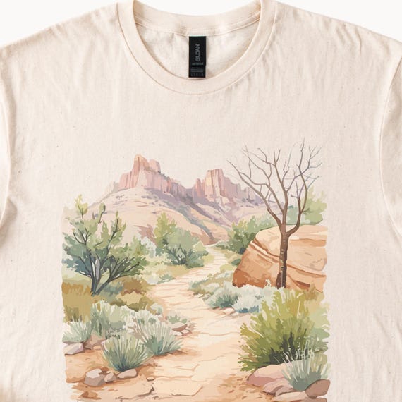 Desert Landscape Graphic Tee Southwestern Style Tshirt - Etsy