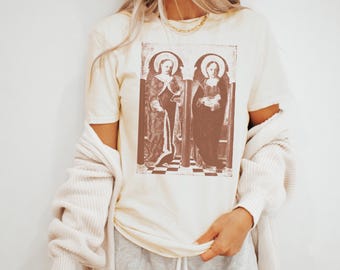 Renaissance Angels Graphic Tee Religious Art Shirt Angelic TShirt