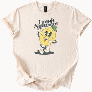 Koszulka Fresh Squeeze Lemon T Shirt Cute Fruit Graphic Tee Modna letnia koszulka