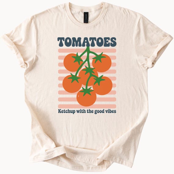 トマト ケチャップ グッドバイブス Tシャツ おもしろグルメTシャツ