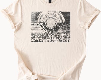 Emerald Tablet Graphic Tee Alchemical Hermetic Wisdom Esoteric T Shirt