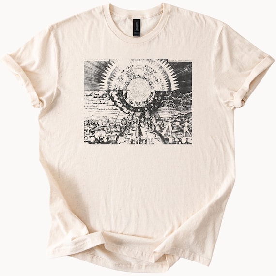 Emerald Tablet Graphic Tee Alchemical Hermetic Wisdom Esoteric T Shirt