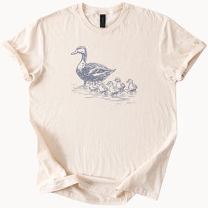 Duck and Ducklings TShirt Cute Baby Ducks Family Tee Bird Lover Gift