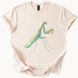 Praying Mantis T-shirt Insect Graphic Tee Nature Lover Gift Bug Art Shirt