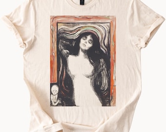 エドヴァルド・ムンク マドンナ シャツ - 快適な色彩のアート史Tシャツ