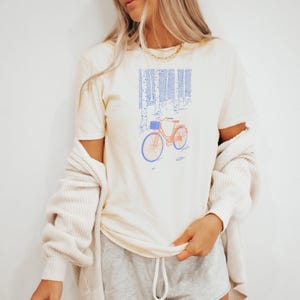 Birch Tree Bicycle Boho Tee