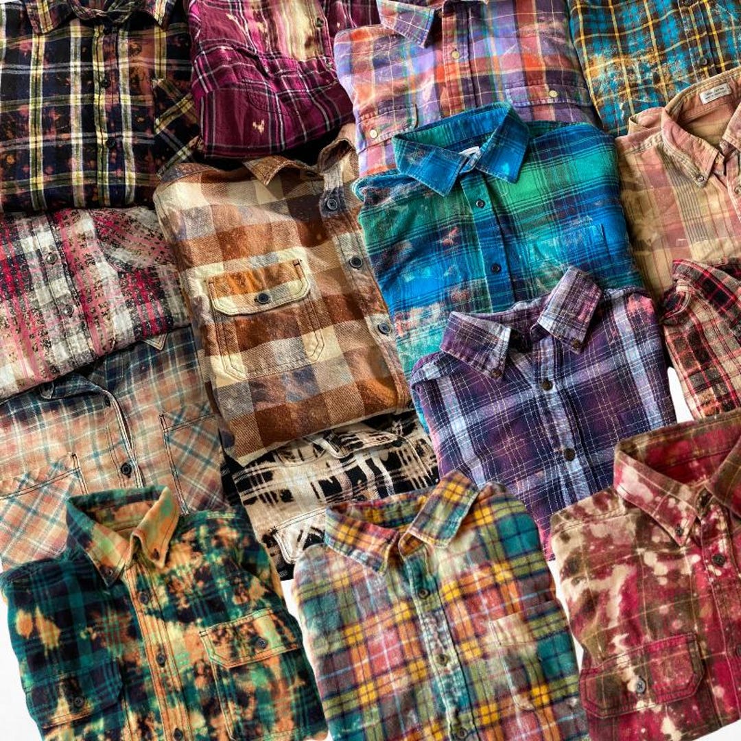 トップス 60's CHANDLER Print Flannel Shirt VINTAGE Chandler Mens Sz Large 16-16.5 Button Down Flannel