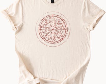Pizza Liebhaber T-Shirt Foodie T-Shirt Leckere Scheibe Bekleidung Pizza Pie Shirt Essen Geschenk Niedliches Grafik-T-Shirt