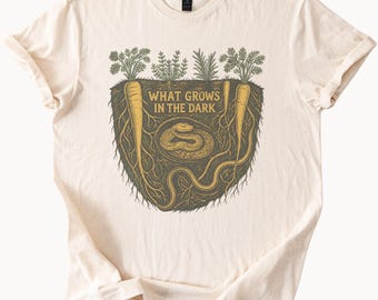 What Grows in the Dark Snake Coiled in Soil Cross-Section Tee