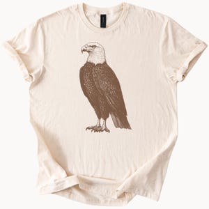 Majestic Bald Eagle Graphic Tee Patriotic Bird Lover Shirt