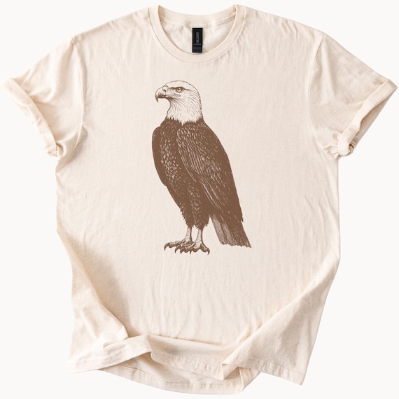 Majestic Bald Eagle Graphic Tee Patriotic Bird Lover Shirt