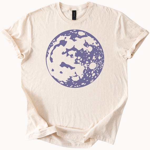 Full Moon Graphic Tee Lunar Phase Shirt Celestial Tshirt Astronomy Gift Moon Lover Top
