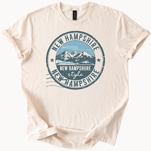 New Hampshire Mountains Graphic T Shirt New Hampshire Style Nature Hiking Outdoors Scenic Landscape Tee New Hampshire Souvenir Shirt