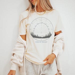 T-shirt d'astronomie Perséides Radiant Star Chart