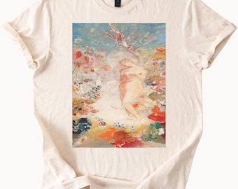 Odilon Redon Pandora Art T Shirt Symbolist Painting Tee Gift for Art Lovers Unique Graphic Top