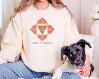 Muladhara Root Chakra Mandala Folk Art Sweatshirt