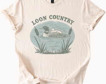 Loon Country Marsh Bird Graphic Tee