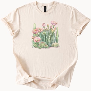 Watercolor Cactus TShirt Desert Plant Tee Floral Succulent Shirt
