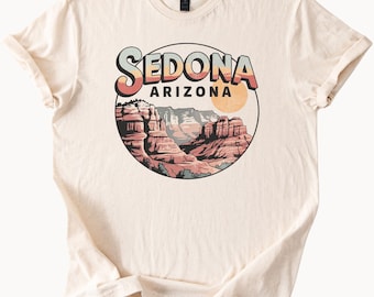 Sedona Arizona Graphic Tee Desert Landscape T Shirt Southwest Style Top